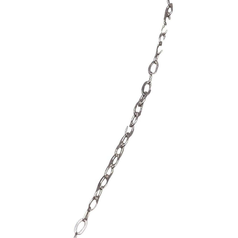 NWT Shari Dixon Pressed Flower Pendant Chain Necklace Silver Tone Spring Fashion - Picture 4 of 5